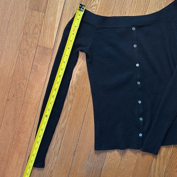 Frame Denim wool blend ribbed off the shoulder sweater - Picture 15 of 15